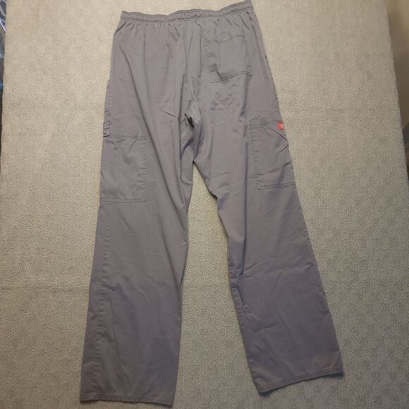 Dickies Unisex Size L Tall Scrub Drawstring Cargo Pockets Medical Workwear Pant - Picture 2 of 8